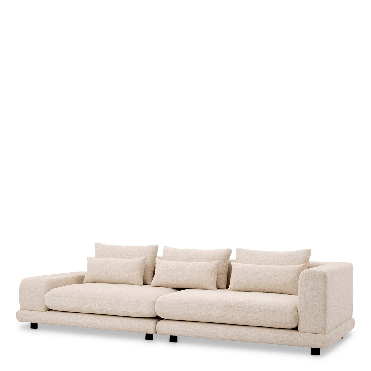 Angelo Krem Rengi Şönil Kumaşlı Rahat Oturumlu Kanepe Sofa