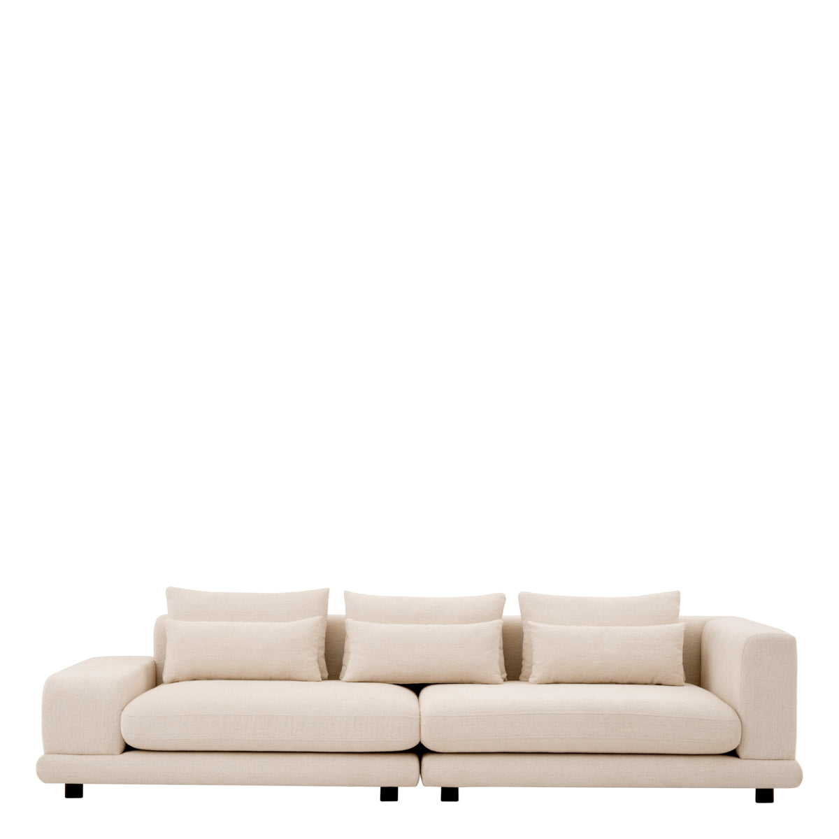 Angelo Krem Rengi Şönil Kumaşlı Rahat Oturumlu Kanepe Sofa
