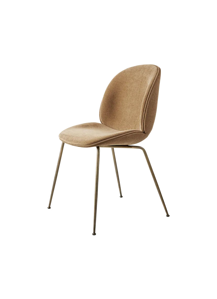 Beetle Bal Rengi Kadife Kumaşlı Metal Ayaklı Sandalye
