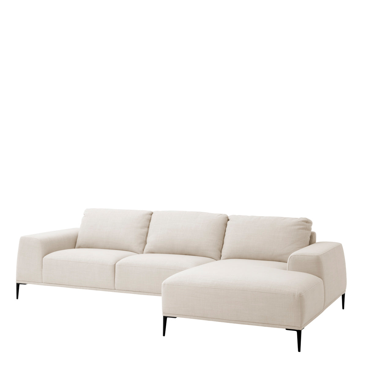 Montado Bej Rengi Keten Kumaşlı Rahat Oturumlu L Koltuk Köşe Kanepe Sofa
