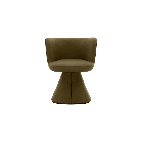 Flair Haki Yeşili Keten Full Kumaşlı Konik Ayaklı Sandalye