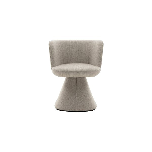 Flair Gri Keten Full Kumaşlı Konik Ayaklı Sandalye